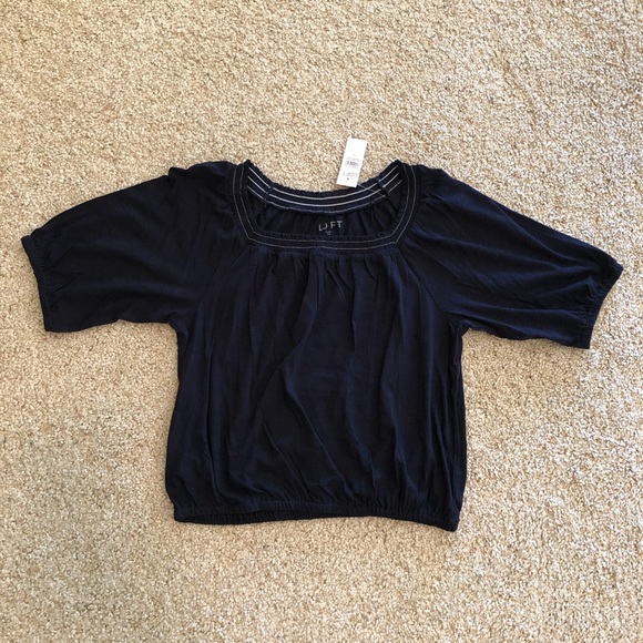 NWT - LOFT Navy Shirt - Picture 1 of 3